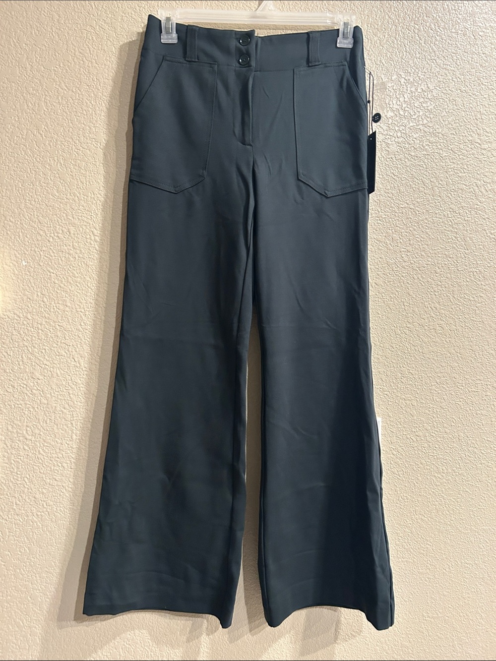 Rachel Zoe Wide-Leg Pants with Front Patch Pockets boot cut Size 8